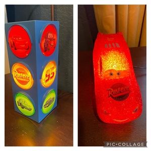 SOLD Two Car Night Lights by Lightning McQueen